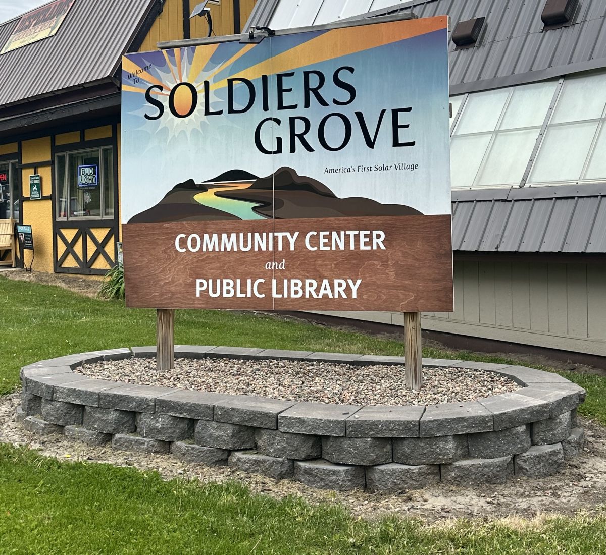 Community Center Sign