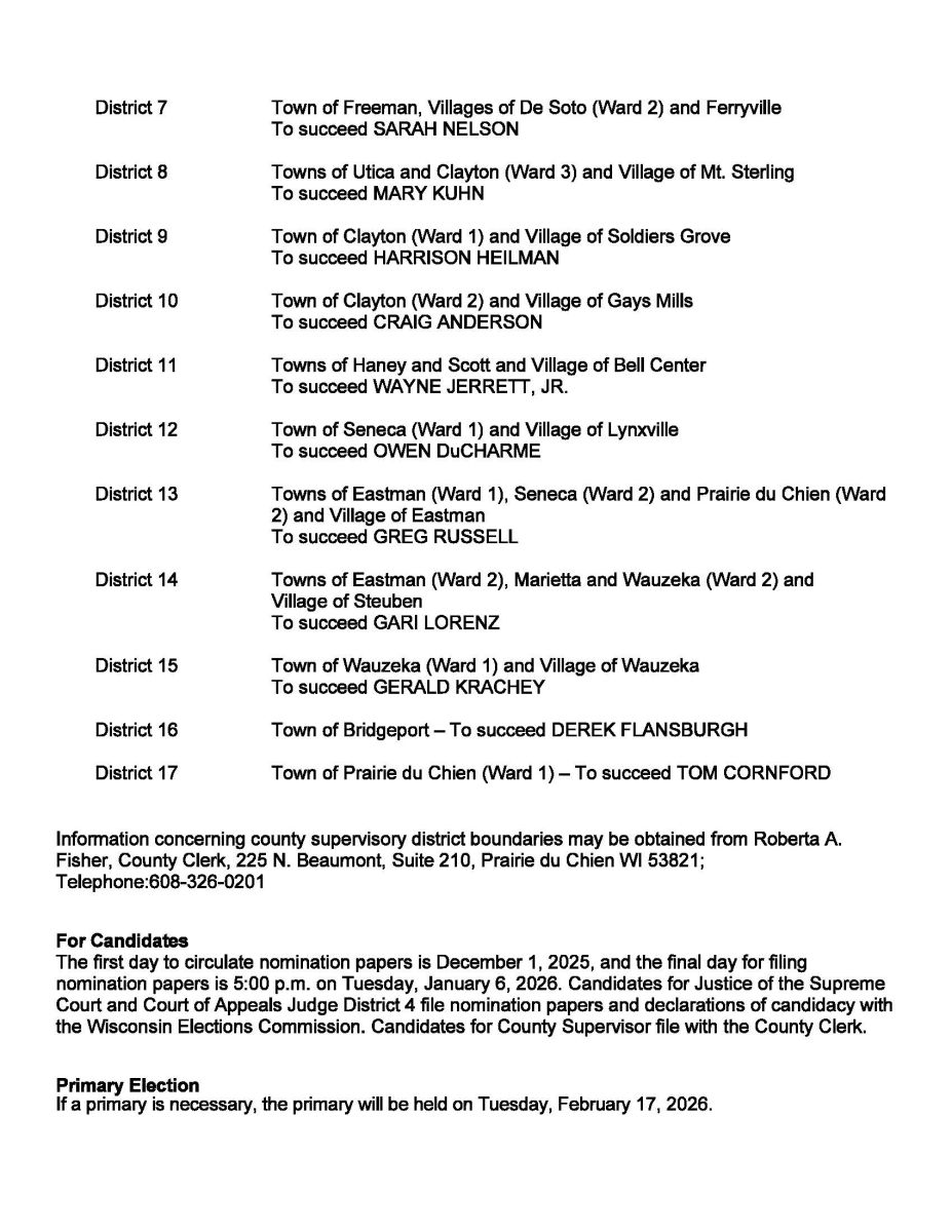 Type A Notice Spring 2026 County 